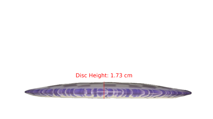 Discraft BYOP 2025 Fuzed Z with Flame Pattern Scorch Distance Driver Profile View