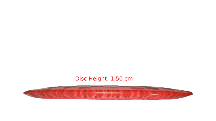 Discraft BYOP 2025 Fuzed Z with Flame Pattern Scorch Distance Driver Profile View