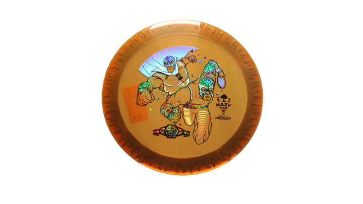 Discraft BYOP 2025 Fuzed Z with Flame Pattern Scorch Distance Driver Front View