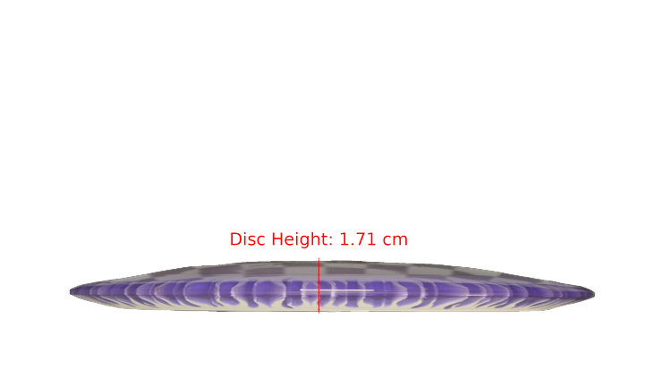 Discraft BYOP 2025 Fuzed Z with Flame Pattern Scorch Distance Driver Profile View