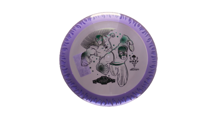 Discraft BYOP 2025 Fuzed Z with Flame Pattern Scorch Distance Driver Front View