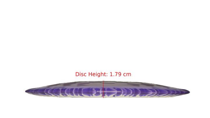 Discraft BYOP 2025 Fuzed Z with Flame Pattern Scorch Distance Driver Profile View