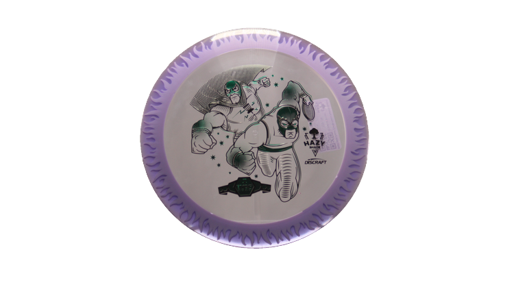 Discraft BYOP 2025 Fuzed Z with Flame Pattern Scorch Distance Driver Front View