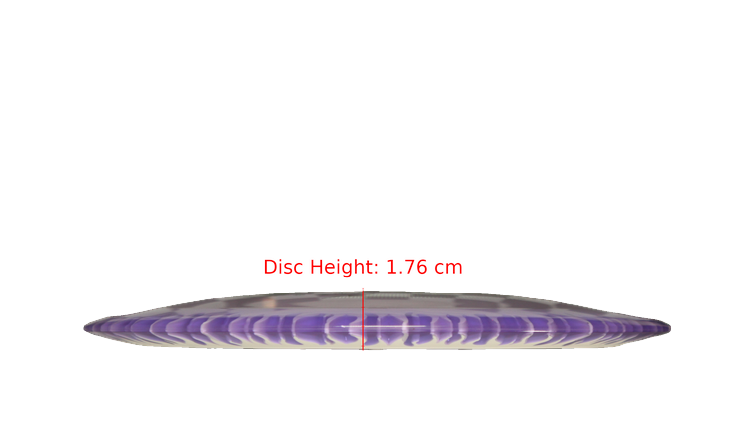 Discraft BYOP 2025 Fuzed Z with Flame Pattern Scorch Distance Driver Profile View