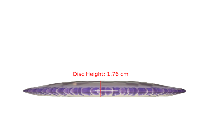 Discraft BYOP 2025 Fuzed Z with Flame Pattern Scorch Distance Driver Profile View
