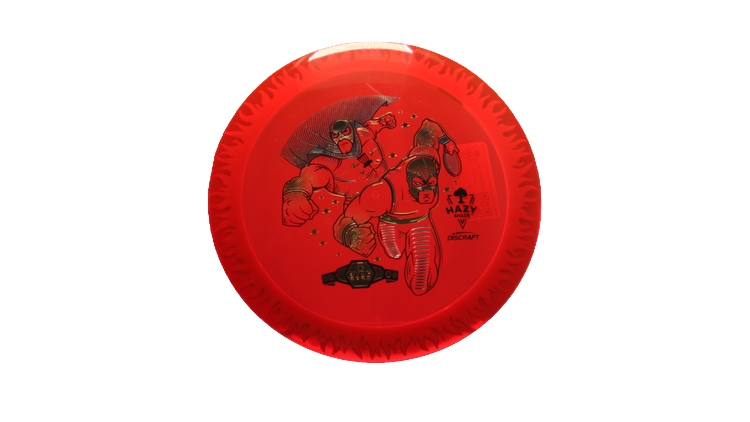 Discraft BYOP 2025 Fuzed Z with Flame Pattern Scorch Distance Driver Front View