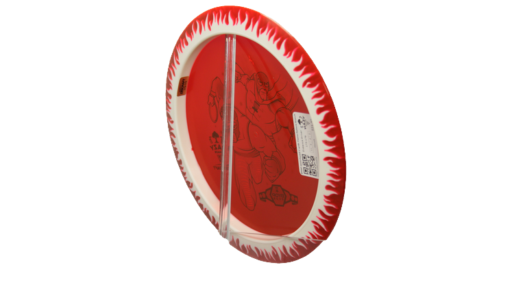Discraft BYOP 2025 Fuzed Z with Flame Pattern Scorch Distance Driver Back View