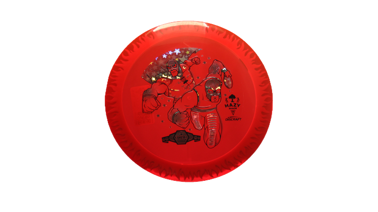 Discraft BYOP 2025 Fuzed Z with Flame Pattern Scorch Distance Driver Front View
