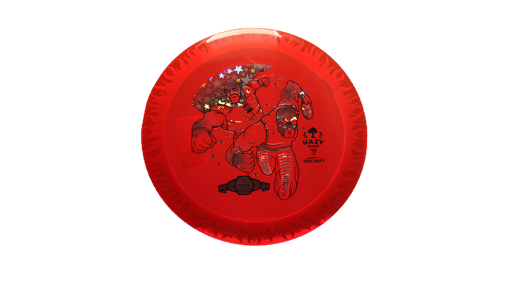 Discraft BYOP 2025 Fuzed Z with Flame Pattern Scorch Distance Driver Front View