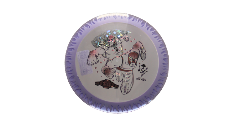 Discraft BYOP 2025 Fuzed Z with Flame Pattern Scorch Distance Driver Front View