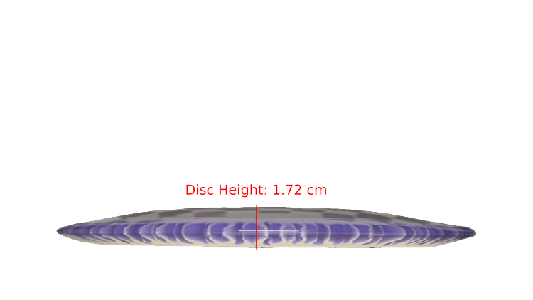Discraft BYOP 2025 Fuzed Z with Flame Pattern Scorch Distance Driver Profile View
