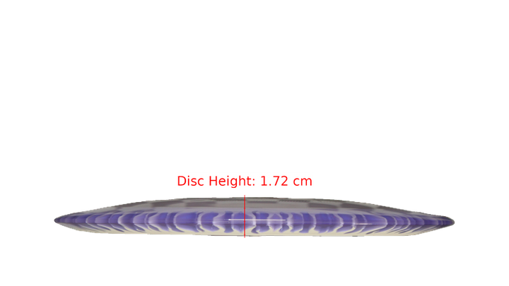 Discraft BYOP 2025 Fuzed Z with Flame Pattern Scorch Distance Driver Profile View