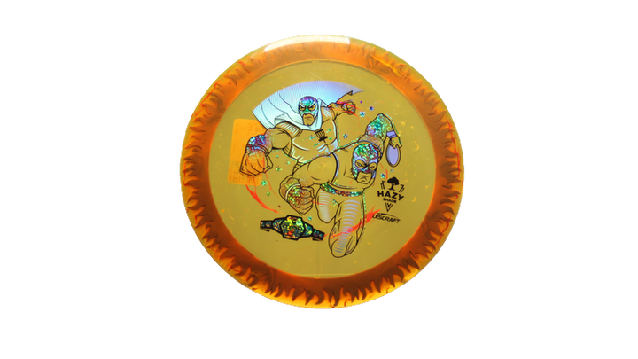 Discraft BYOP 2025 Fuzed Z with Flame Pattern Scorch Distance Driver Front View