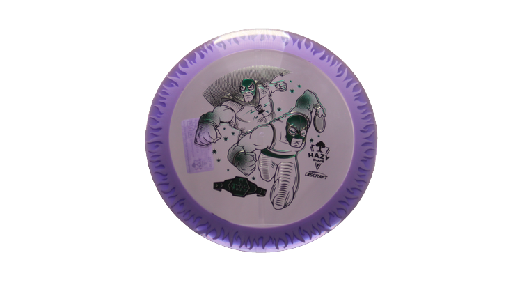 Discraft BYOP 2025 Fuzed Z with Flame Pattern Scorch Distance Driver Front View