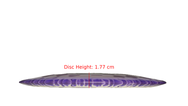 Discraft BYOP 2025 Fuzed Z with Flame Pattern Scorch Distance Driver Profile View