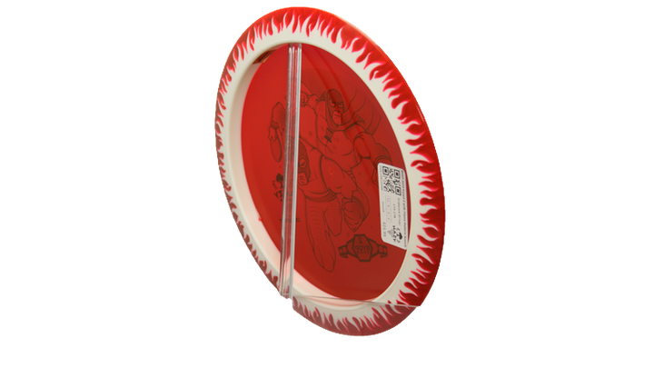 Discraft BYOP 2025 Fuzed Z with Flame Pattern Scorch Distance Driver Back View