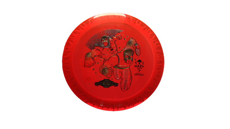 Discraft BYOP 2025 Fuzed Z with Flame Pattern Scorch Distance Driver Front View