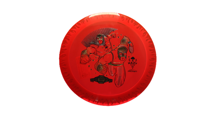 Discraft BYOP 2025 Fuzed Z with Flame Pattern Scorch Distance Driver Front View