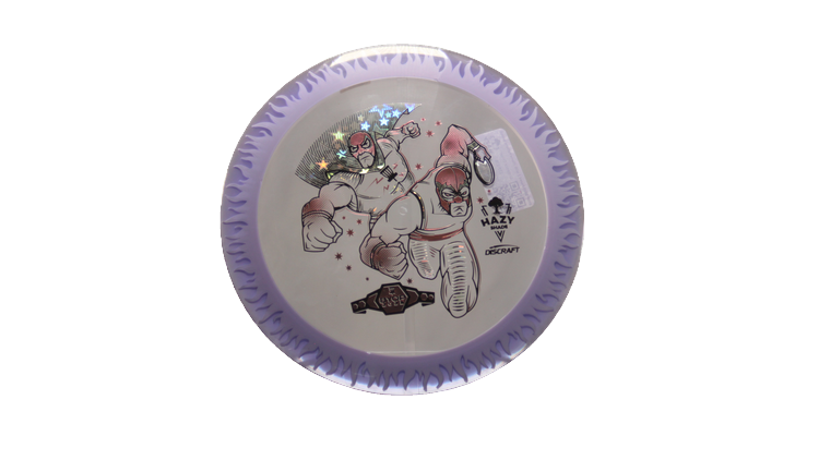 Discraft BYOP 2025 Fuzed Z with Flame Pattern Scorch Distance Driver Front View