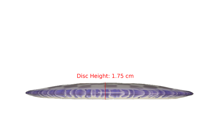 Discraft BYOP 2025 Fuzed Z with Flame Pattern Scorch Distance Driver Profile View