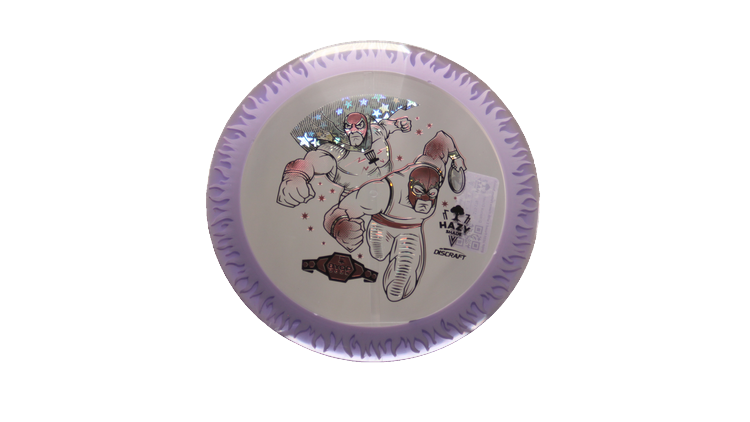 Discraft BYOP 2025 Fuzed Z with Flame Pattern Scorch Distance Driver Front View