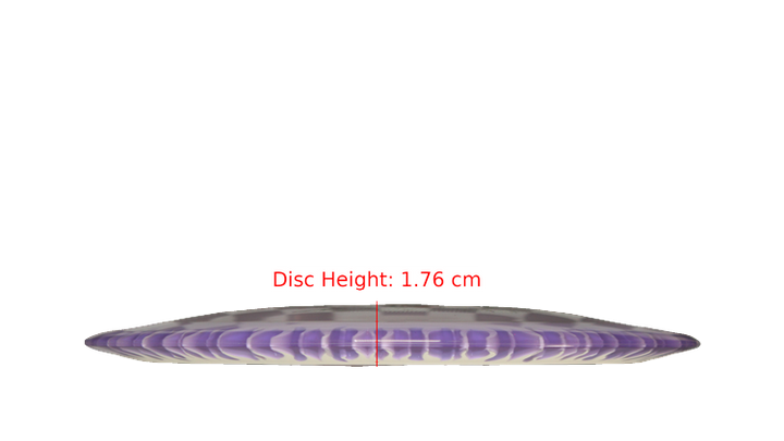 Discraft BYOP 2025 Fuzed Z with Flame Pattern Scorch Distance Driver Profile View