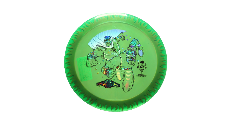 Discraft BYOP 2025 Fuzed Z with Flame Pattern Scorch Distance Driver Front View