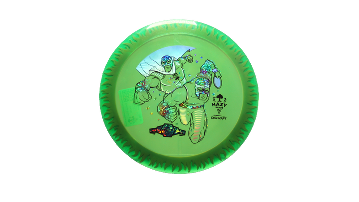 Discraft BYOP 2025 Fuzed Z with Flame Pattern Scorch Distance Driver Front View