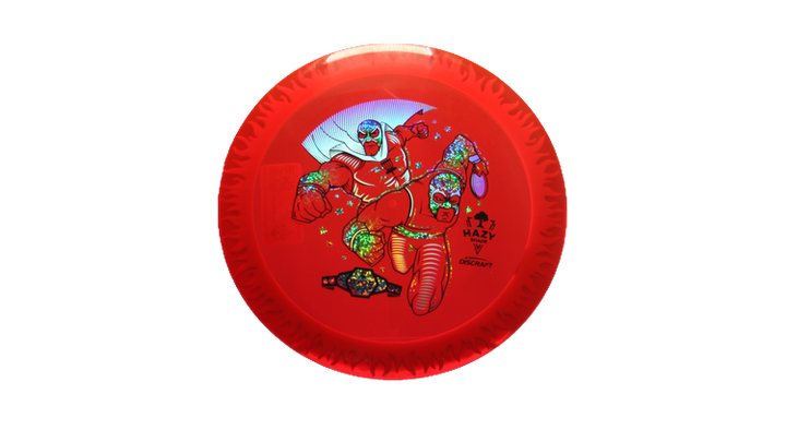Discraft BYOP 2025 Fuzed Z with Flame Pattern Scorch Distance Driver Front View