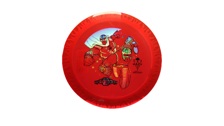 Discraft BYOP 2025 Fuzed Z with Flame Pattern Scorch Distance Driver Front View