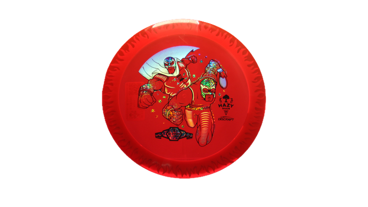 Discraft BYOP 2025 Fuzed Z with Flame Pattern Scorch Distance Driver Front View