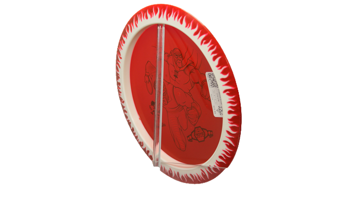 Discraft BYOP 2025 Fuzed Z with Flame Pattern Scorch Distance Driver Back View