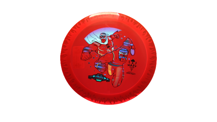 Discraft BYOP 2025 Fuzed Z with Flame Pattern Scorch Distance Driver Front View