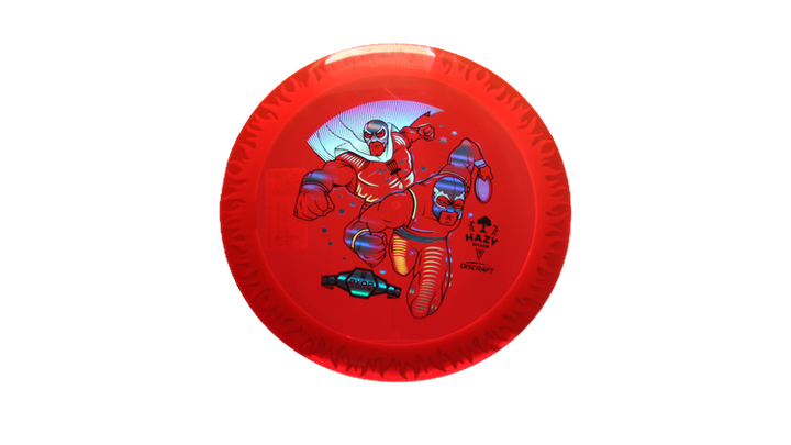 Discraft BYOP 2025 Fuzed Z with Flame Pattern Scorch Distance Driver Front View