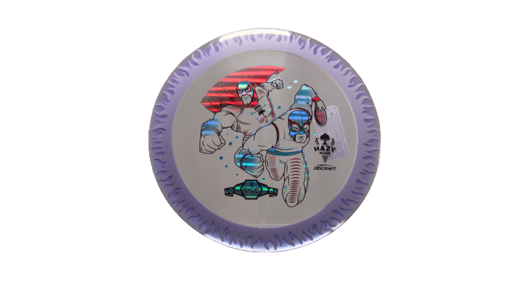 Discraft BYOP 2025 Fuzed Z with Flame Pattern Scorch Distance Driver Front View