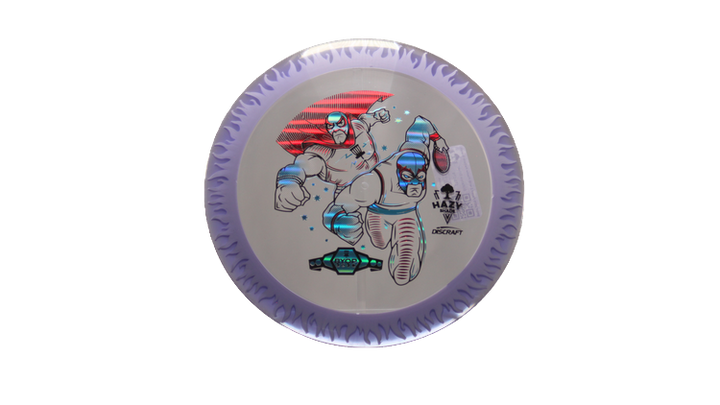 Discraft BYOP 2025 Fuzed Z with Flame Pattern Scorch Distance Driver Front View