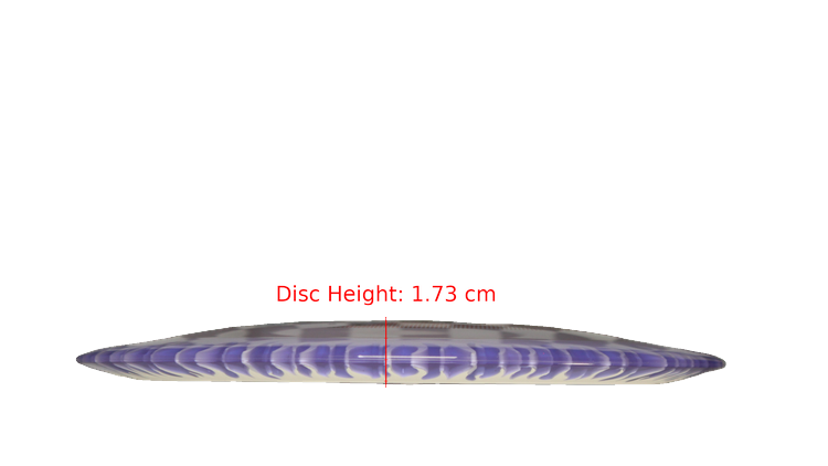 Discraft BYOP 2025 Fuzed Z with Flame Pattern Scorch Distance Driver Profile View