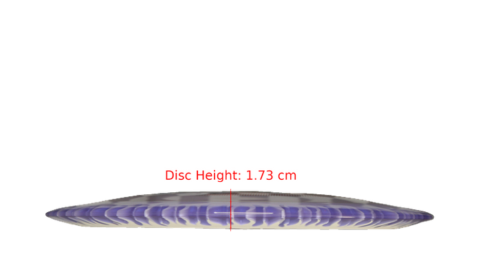 Discraft BYOP 2025 Fuzed Z with Flame Pattern Scorch Distance Driver Profile View