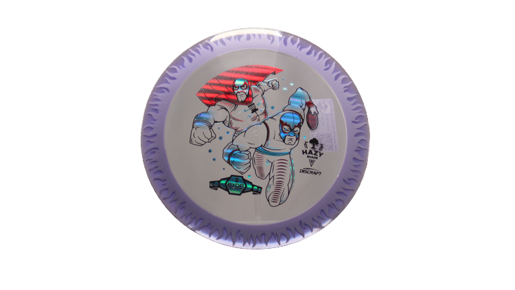 Discraft BYOP 2025 Fuzed Z with Flame Pattern Scorch Distance Driver Front View