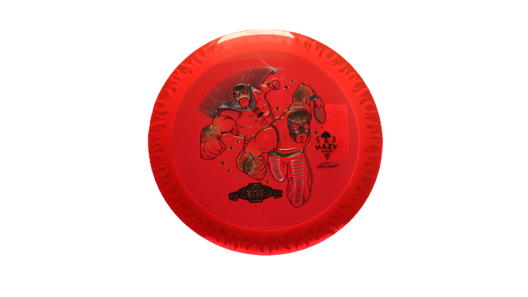 Discraft BYOP 2025 Fuzed Z with Flame Pattern Scorch Distance Driver Front View