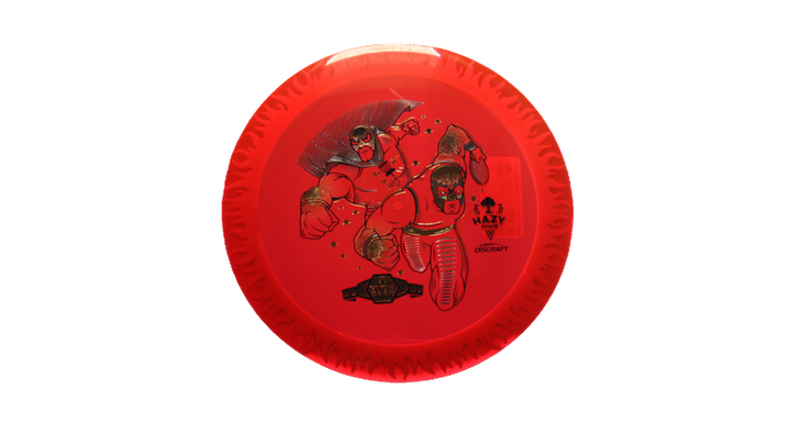 Discraft BYOP 2025 Fuzed Z with Flame Pattern Scorch Distance Driver Front View