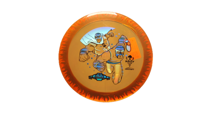 Discraft BYOP 2025 Fuzed Z with Flame Pattern Scorch Distance Driver Front View