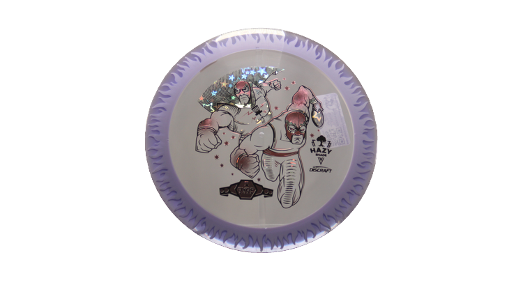 Discraft BYOP 2025 Fuzed Z with Flame Pattern Scorch Distance Driver Front View