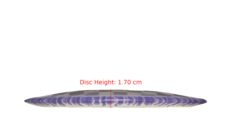 Discraft BYOP 2025 Fuzed Z with Flame Pattern Scorch Distance Driver Profile View