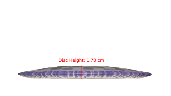 Discraft BYOP 2025 Fuzed Z with Flame Pattern Scorch Distance Driver Profile View
