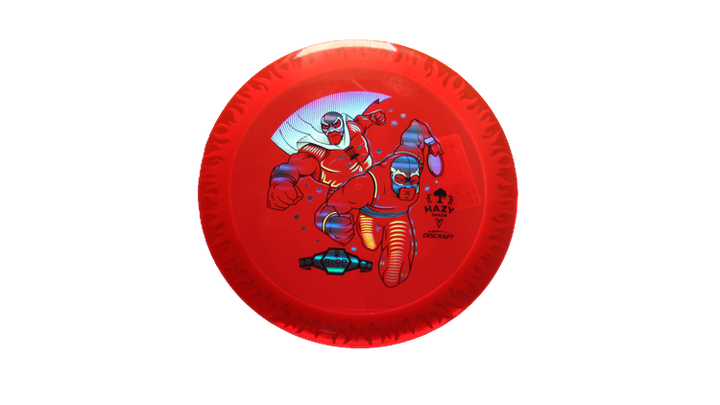 Discraft BYOP 2025 Fuzed Z with Flame Pattern Scorch Distance Driver Front View