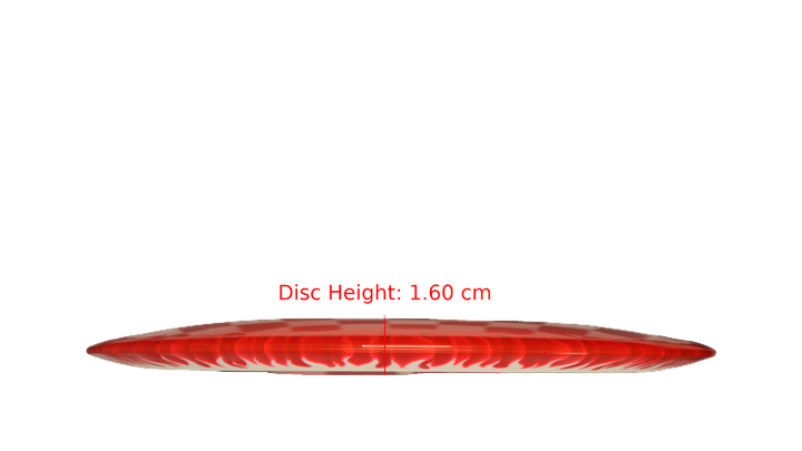 Discraft BYOP 2025 Fuzed Z with Flame Pattern Scorch Distance Driver Profile View