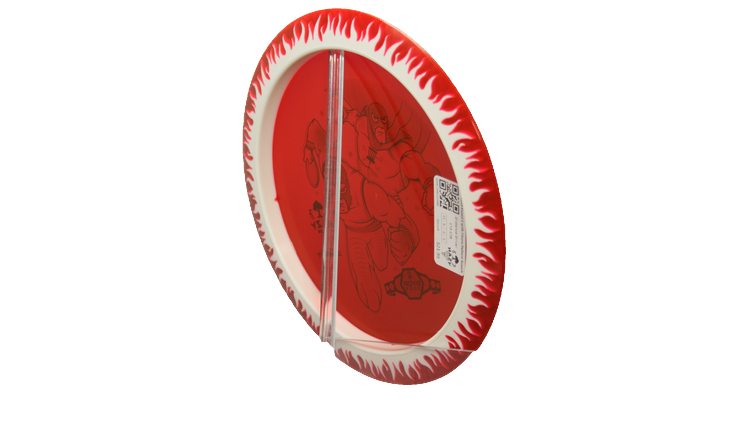 Discraft BYOP 2025 Fuzed Z with Flame Pattern Scorch Distance Driver Back View