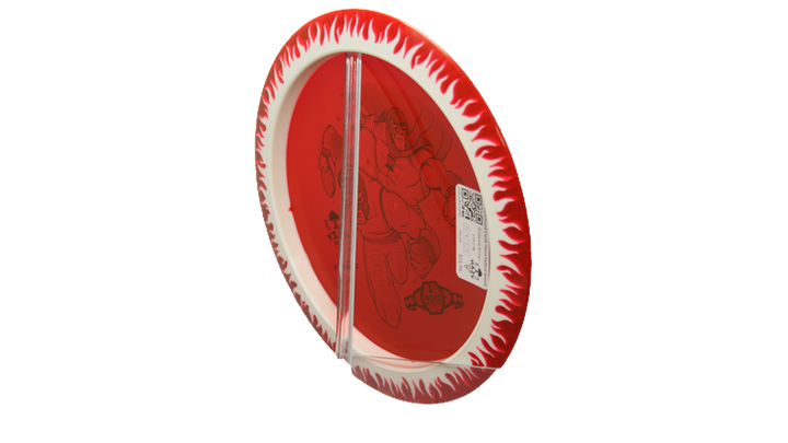 Discraft BYOP 2025 Fuzed Z with Flame Pattern Scorch Distance Driver Back View