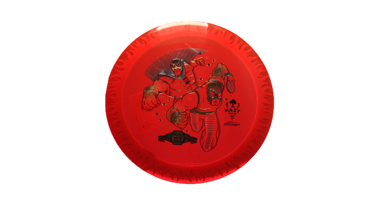 Discraft BYOP 2025 Fuzed Z with Flame Pattern Scorch Distance Driver Front View